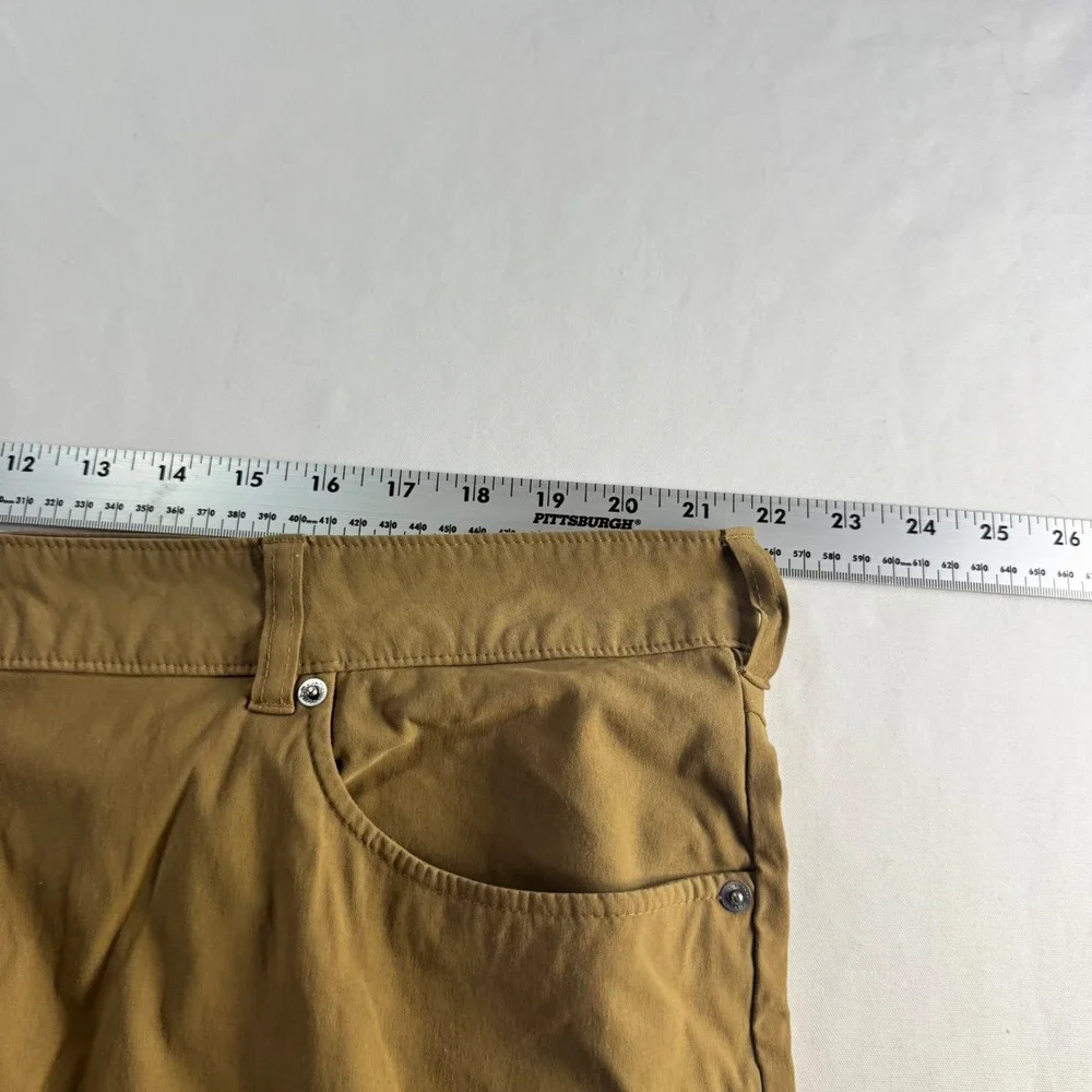 Columbia Pants Mens 42x30 Tan Brown Cotton Blend Outdoor Hiking Casual‎ 5-Pocket